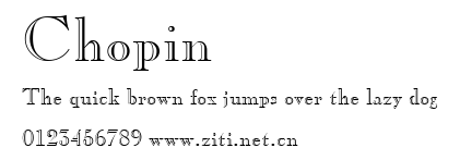 Chopin.ttf字體轉換器圖片