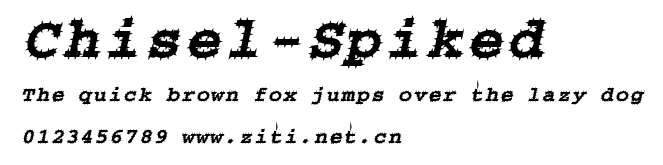 Chisel-Spiked.ttf字體轉換器圖片