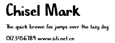 Chisel Mark.ttf字體轉換器圖片