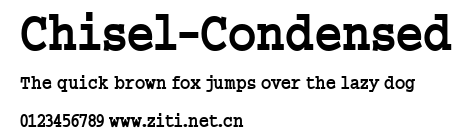Chisel-Condensed.ttf字體轉換器圖片