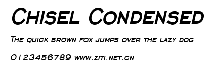 Chisel Condensed.ttf字體轉換器圖片