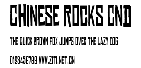 Chinese Rocks Cnd.ttf字體轉換器圖片