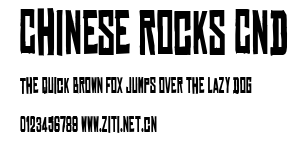 Chinese Rocks Cnd.ttf字體轉換器圖片