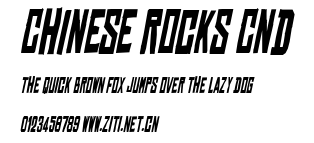 Chinese Rocks Cnd.ttf字體轉換器圖片