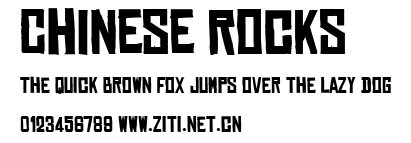 Chinese Rocks.ttf字體轉換器圖片