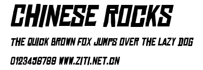 Chinese Rocks.ttf字體轉換器圖片