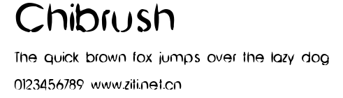 Chibrush.ttf字體轉換器圖片