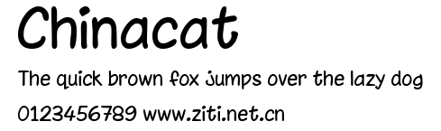 Chinacat.ttf字體轉換器圖片