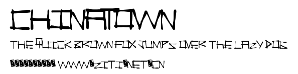 ChinaTown.ttf字體轉換器圖片