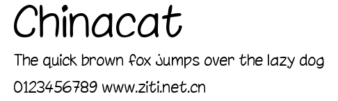 Chinacat.ttf字體轉換器圖片