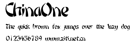 ChinaOne.ttf字體轉換器圖片