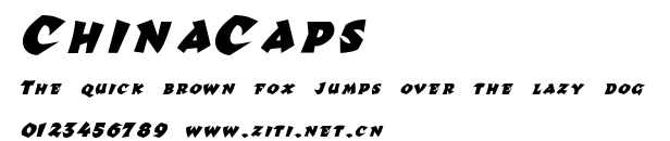 ChinaCaps.ttf字體轉換器圖片