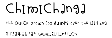 Chimichanga.ttf字體轉換器圖片