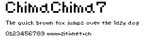 ChimaChima7.ttf字體轉換器圖片