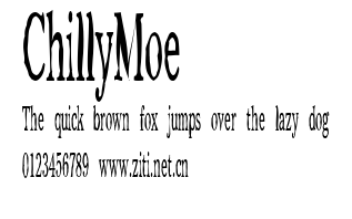ChillyMoe.ttf字體轉換器圖片