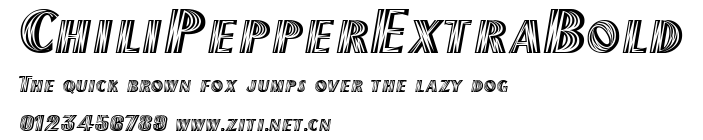 ChiliPepperExtraBold.ttf字體轉換器圖片