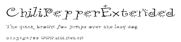 ChiliPepperExtended.ttf字體轉換器圖片