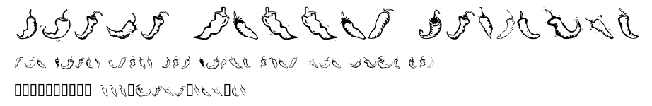Chili Pepper Dingbats.ttf字體轉換器圖片