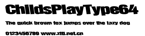 ChildsPlayType64.ttf字體轉換器圖片
