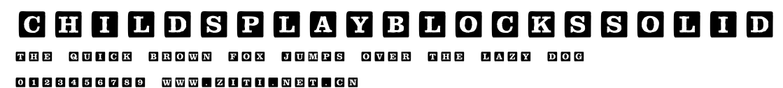 ChildsPlayBlocksSolid.ttf字體轉換器圖片