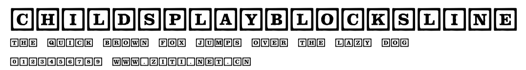ChildsPlayBlocksLine.ttf字體轉換器圖片