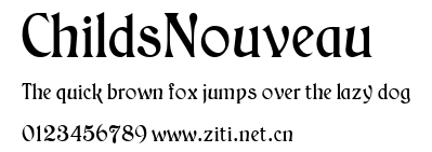 ChildsNouveau.ttf字體轉換器圖片
