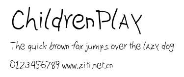 ChildrenPlay.ttf字體轉換器圖片