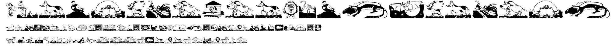 ChildrenAnimalsFriends.ttf字體轉換器圖片