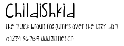 ChildishKid.ttf字體轉換器圖片