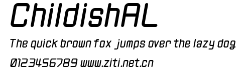 ChildishAL.ttf字體轉換器圖片