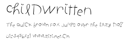 ChildWritten.ttf字體轉換器圖片