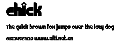 Chick.ttf字體轉換器圖片