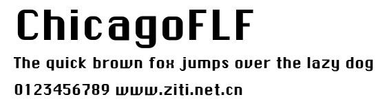 ChicagoFLF.ttf字體轉換器圖片