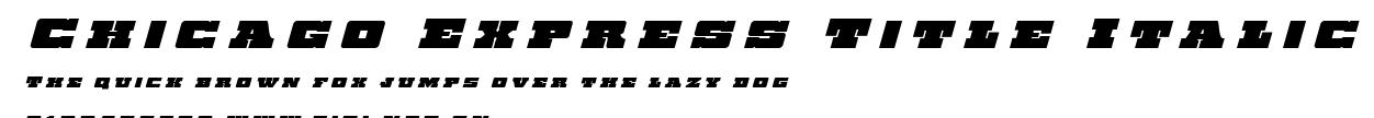 Chicago Express Title Italic.ttf