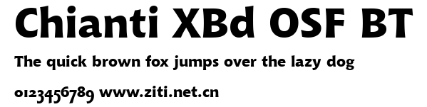 Chianti XBd OSF BT.ttf字體轉換器圖片