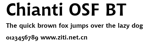 Chianti OSF BT.ttf字體轉換器圖片