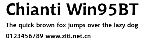 Chianti Win95BT.ttf字體轉換器圖片