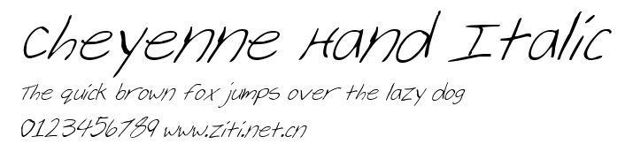 Cheyenne Hand Italic.ttf字體轉換器圖片