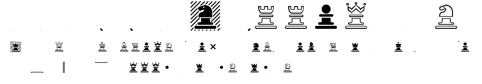 Chess Marroquin.ttf字體轉換器圖片
