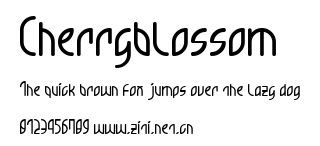 Cherryblossom.ttf字體轉換器圖片