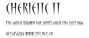 CherieITC TT.ttf字體轉換器圖片