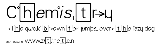 Chemistry.ttf字體轉換器圖片