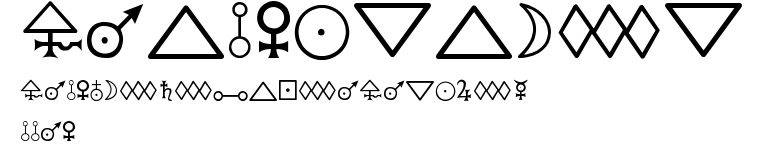 Chemical Symbols I BC.ttf字體轉換器圖片