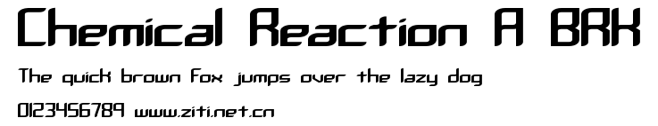 Chemical Reaction A BRK.ttf字體轉換器圖片