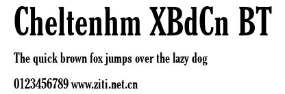 Cheltenhm XBdCn BT.ttf字體轉換器圖片