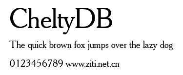 CheltyDB.ttf字體轉換器圖片
