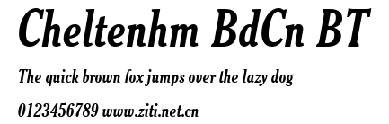 Cheltenhm BdCn BT.ttf字體轉換器圖片