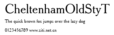 CheltenhamOldStyT.ttf字體轉換器圖片