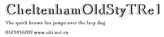 CheltenhamOldStyTRe1.ttf字體轉換器圖片