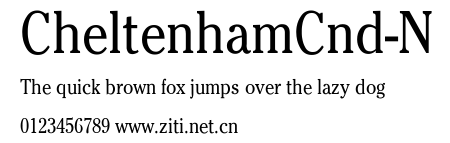 CheltenhamCnd-N.ttf字體轉換器圖片